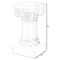 Decorative Fiberglass White Plinth Roman Style Column Ionic Piller Pedestal Vase Stand for Wedding or Party, Living Room, or Dining Room Decor - Photography Props - Sculpture Display - Greek-inspired Luxury Decor Piece with Ornate Accents